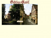 gaestehaus-raidel.de Webseite Vorschau