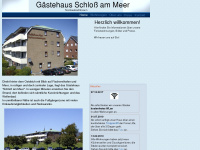 gaestehaus-schloss-am-meer.de Webseite Vorschau