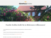 gaestehaus-zeddies.de Webseite Vorschau