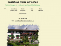 gaestehausheinz.de Webseite Vorschau