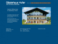 gaestehaushofer.de Webseite Vorschau