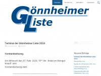 goennheimer-liste.de Webseite Vorschau