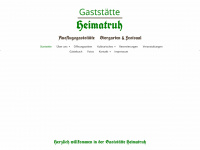 gaststaette-heimatruh.de Webseite Vorschau