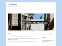 goethesfaust.com Webseite Vorschau