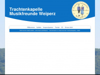 trachtenkapelle-weiperz.de Webseite Vorschau