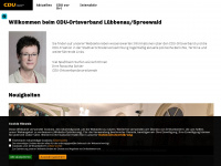 cdu-luebbenau.de Webseite Vorschau
