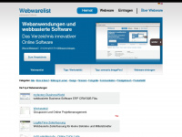 webwarelist.de Webseite Vorschau