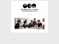 whiteberrymusic.de Webseite Vorschau