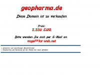 geopharma.de Webseite Vorschau