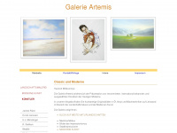 galerie-artis.de Webseite Vorschau
