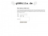 gohrilla.de Webseite Vorschau
