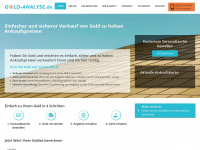 gold-analyse.de Webseite Vorschau