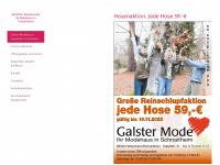 galster-mode.de Webseite Vorschau