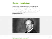 gerharthauptmann.de Webseite Vorschau
