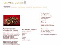 goldankauf-weller.com Webseite Vorschau