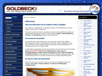 goldbeck-wasseraufbereitung.de Webseite Vorschau