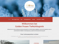 golden-frozen-logistik.com Webseite Vorschau