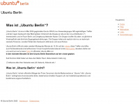 ubuntu-berlin.de Webseite Vorschau