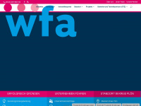 wfa.de Webseite Vorschau