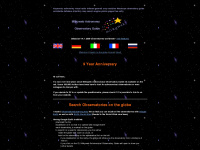 observatory-guide.org Webseite Vorschau