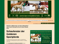 goldene-sportpferde.com Webseite Vorschau