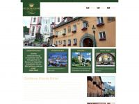 goldenekronehotel.com Webseite Vorschau