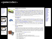 gamecoder.de Webseite Vorschau