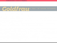 goldfrau.de Webseite Vorschau