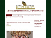 goldhauben.net Webseite Vorschau