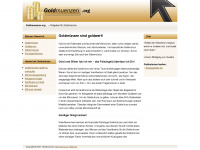 goldmuenzen.org Webseite Vorschau