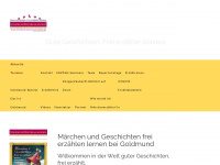 goldmund-erzaehlakademie.de Webseite Vorschau