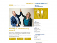 goldmund-kommunikation.de Webseite Vorschau