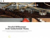 goldschmiede-tikana.de Webseite Vorschau