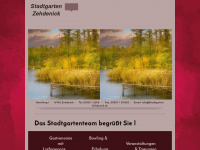 stadtgarten-zehdenick.de Webseite Vorschau