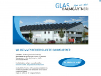 glas-baumgartner.de Webseite Vorschau