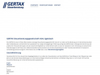 gertax.de Webseite Vorschau