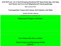 golf-hcp.com Webseite Vorschau