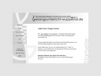 gesangsunterricht-wuppertal.de Webseite Vorschau