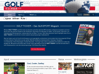golf-ticker.de Webseite Vorschau