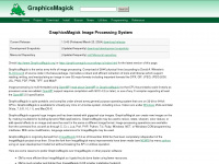 graphicsmagick.org Webseite Vorschau