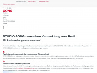 studio-gong.de Webseite Vorschau
