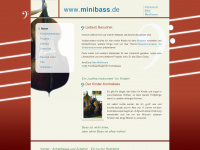 minibass.de Webseite Vorschau