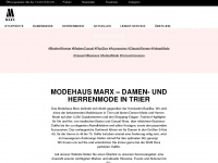 modehaus-marx.de Webseite Vorschau