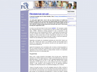 pia.org.uk Webseite Vorschau