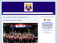musikfreunde-roisdorf.de Webseite Vorschau