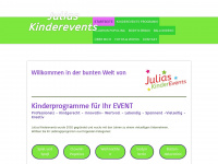 julias-kinderevents.at Webseite Vorschau