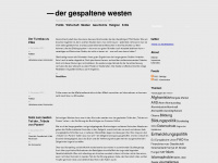 gespaltenerwesten.wordpress.com Webseite Vorschau