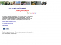 gestaltpaedagogik-europa.net Webseite Vorschau