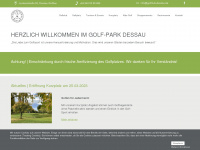 golfpark-dessau.de Webseite Vorschau