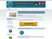 global-paketservice.de Webseite Vorschau